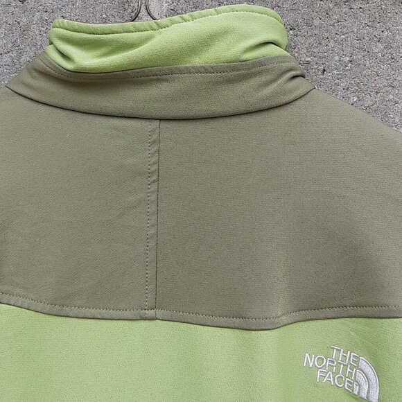 The North Face Apex Jacket Women's XL Green Full Zip Drawstring Waist 2674-A - Picture 7 of 9